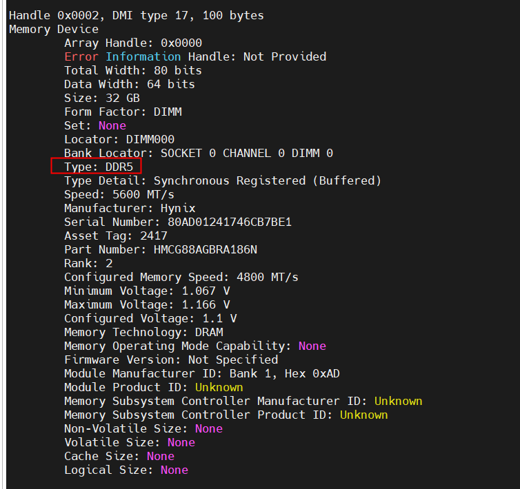 内存类型显示不正确 - 交流互助区 - openUBMC 论坛